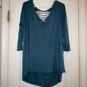 Cherish brand teal 3/4 sleeve top